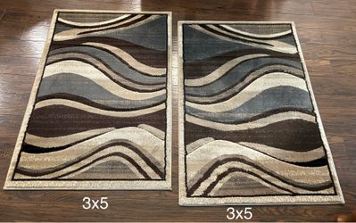 Panache Brown Multicolor Area Rugs 3x5 (2 available @ $25 each)