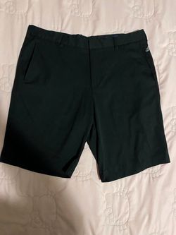 Adidas Black Performance Golf Shorts with Purple Trim - Size 35