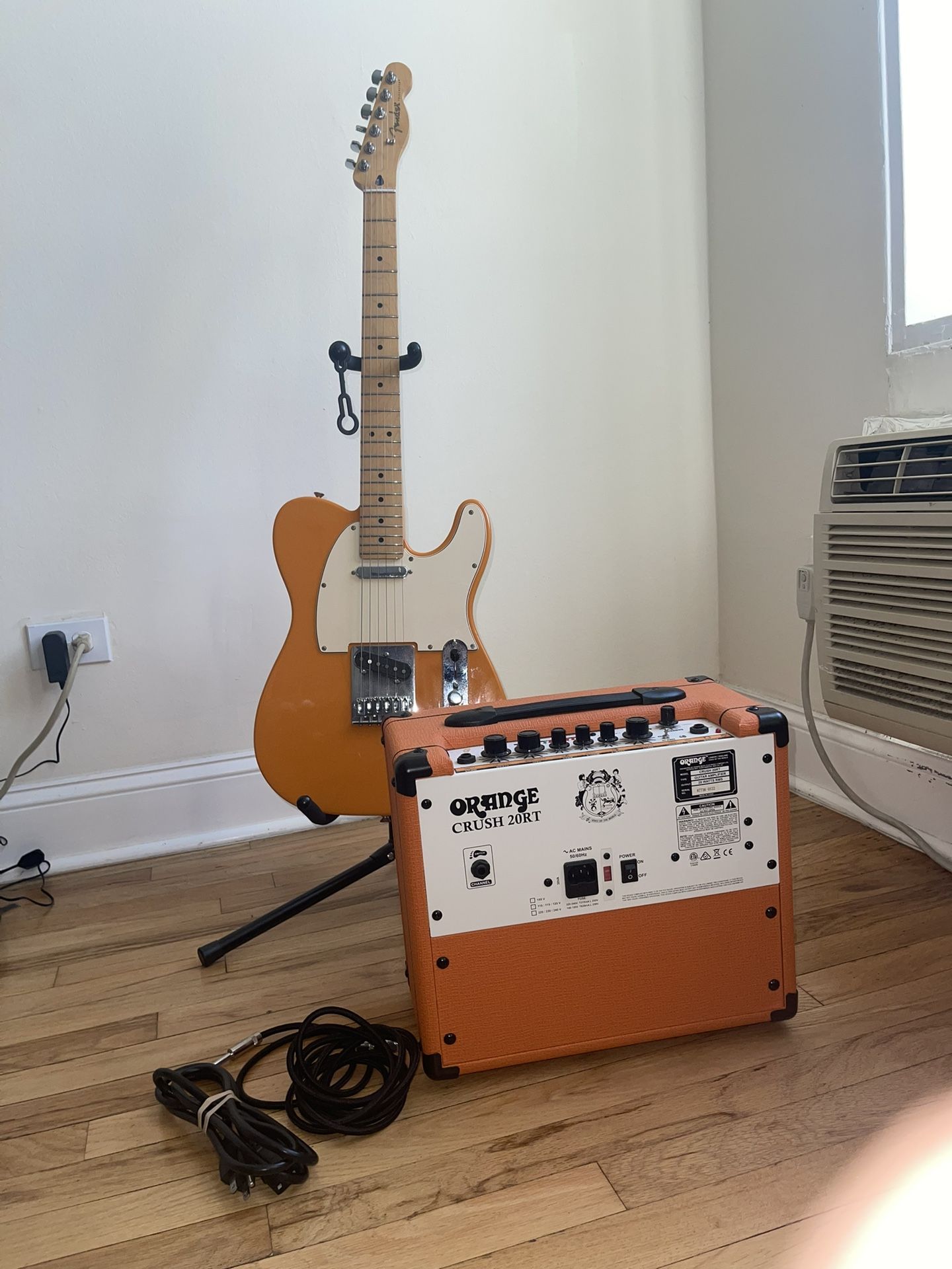 Fender Player Telecaster Maple Fingerboard Electric Guitar Capri Orange And Orange Crush 20rt Amp $800 Or Best Offer