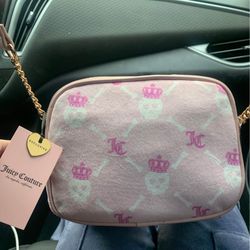 UFS/UFT - NWT Juicy Couture “Haunted Couture” dusty blush crossbody EXCLUSIVE, RARE