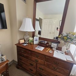 Bureau With Matching End Table
