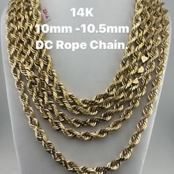 Please Read! 96817 it’s a zip code. 14K 10mm -10.5mm 24in-30in DC rope chain. Brand new.