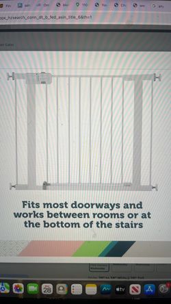 Easy Install Walk Through Baby Gate, Pet Gate