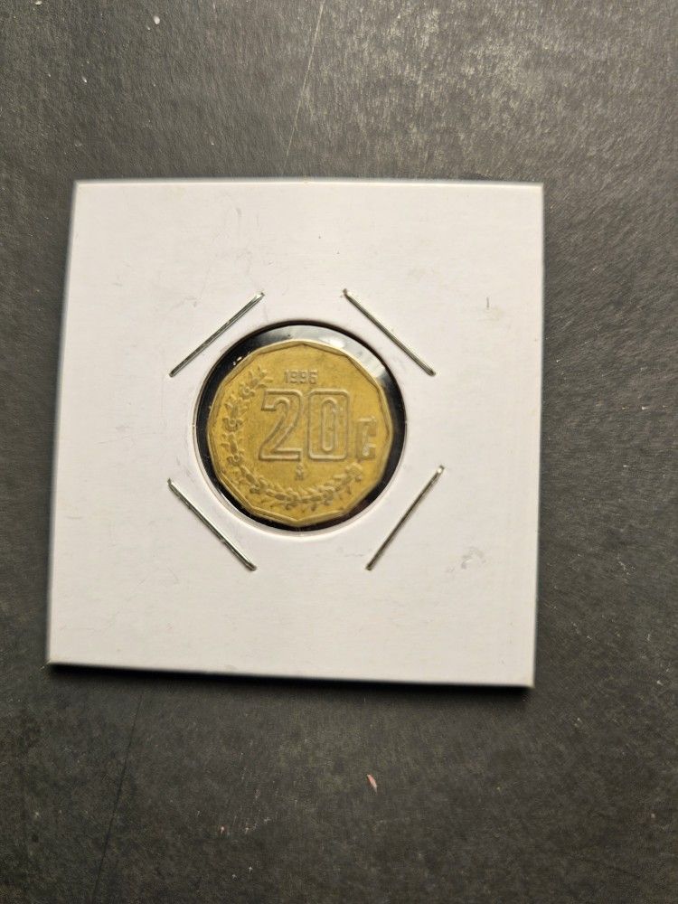 1996 Mexico 20 Centavos Twenty Key Date Coin