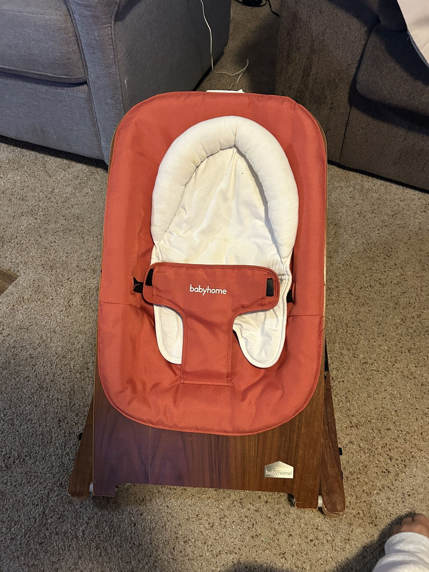 Babyhome wave Wooden rocker
