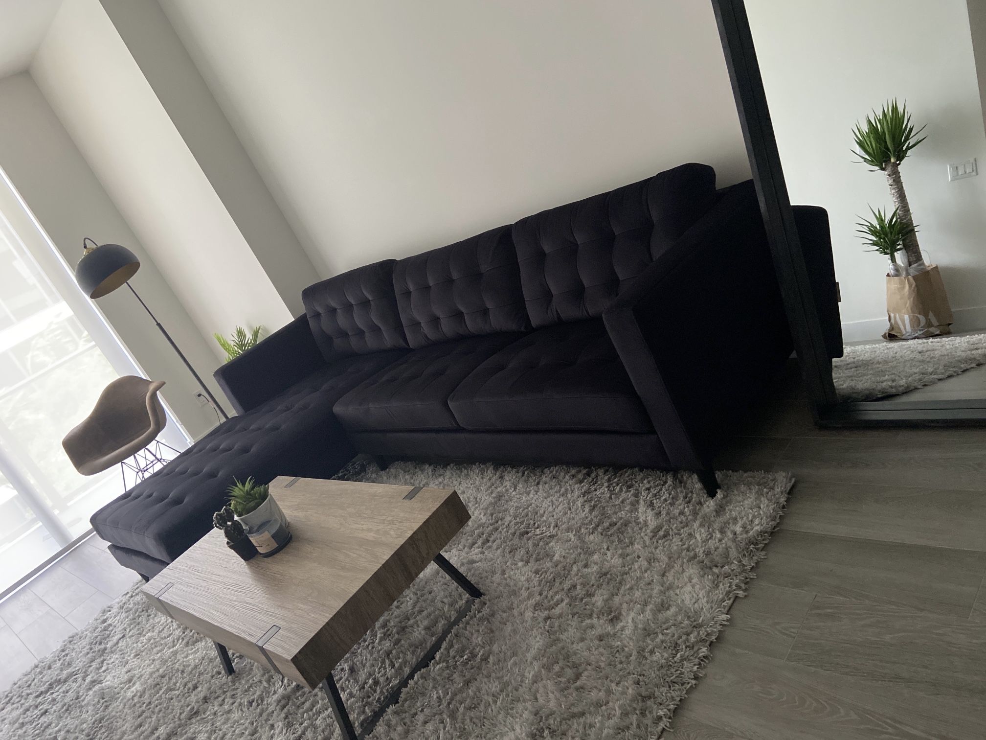 Black Sectional Sofa Couch
