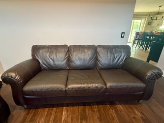 Dark Brown Leather sofa