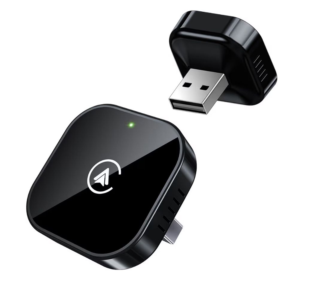 Teeran 2 in 1 Wireless CarPlay and Android Auto Adapter, Easy Setup Plug and Play, Fast Seamless Use Supports 1000+ Car's with Built-in Wired Car Play