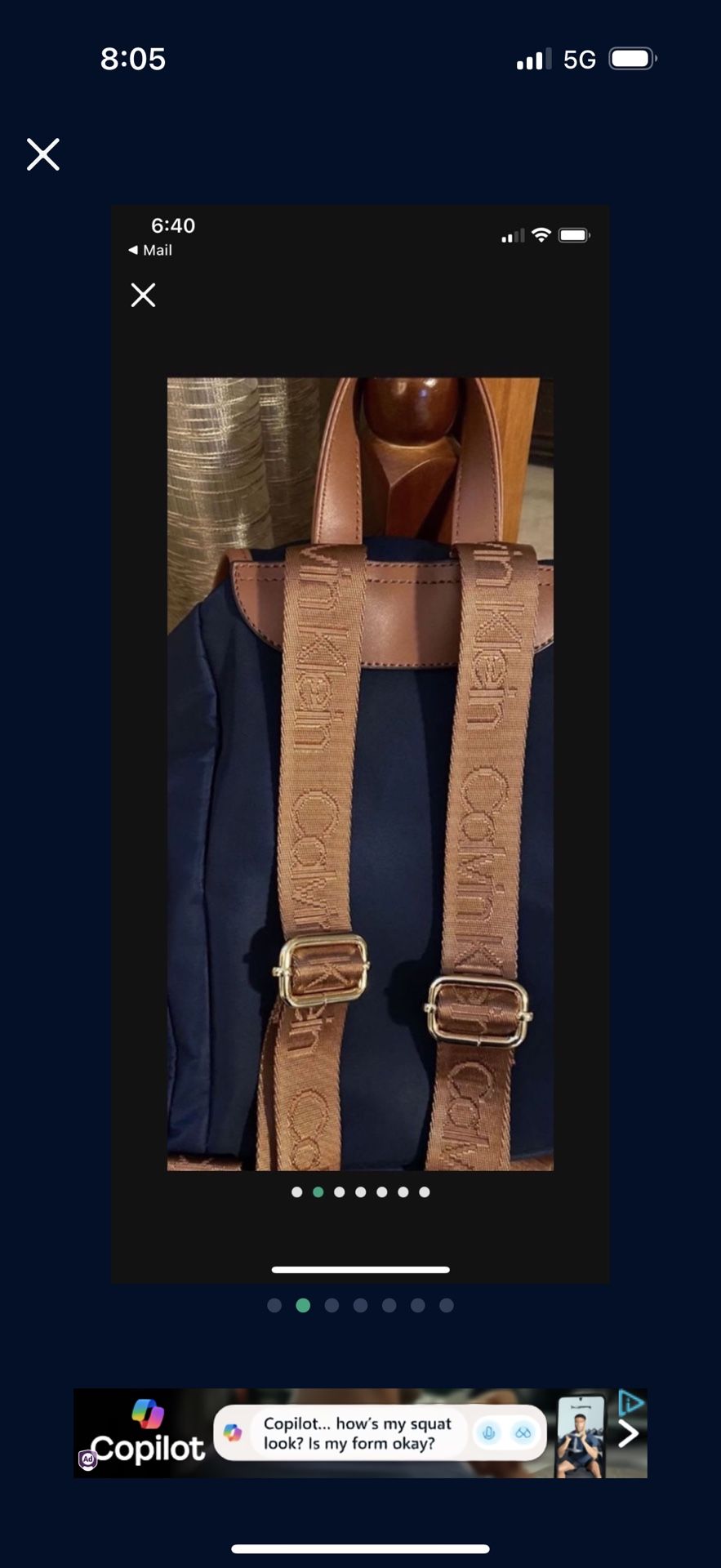 Calvin Klein Purse/backpack