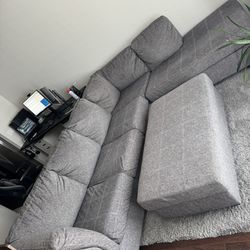 Full Size Sectional W/ Ottoman