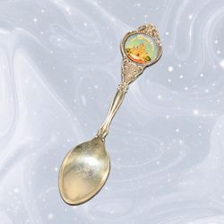 Walt Disney World USA 1970s Silver-Plated Souvenir Spoon Cinderella Castle, 4.5” Great collectible or gift for any Disney fan! Great vintage condition