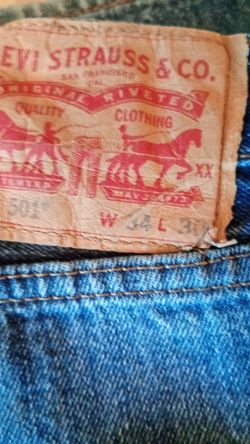 Three pair of Levi's 501s 34 30 long