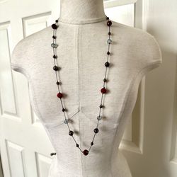Charming Charlie Long Beaded Necklace 