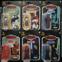 Star Wars Vintage Collection Clone Wars Figures Set Of 6