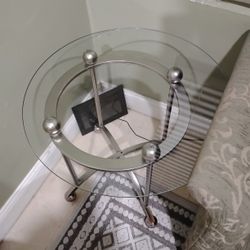 Coffee Or End Table W Two Glass Tops