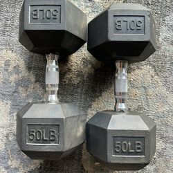 50 Lb Dumb Bells 
