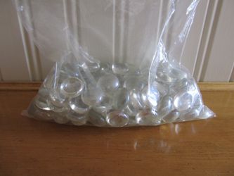 Bag of Clear Glass Marbles for Candles, Flowers or Plants