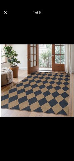 5x7 Indoor Outdoor Jute Style Rug