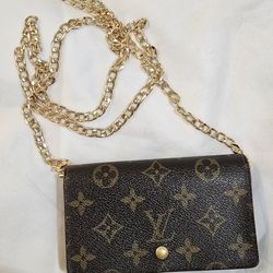 Authentic 
Louis Vuitton Monogram Porte-Monnaie Billets Tresor Bifold Wallet