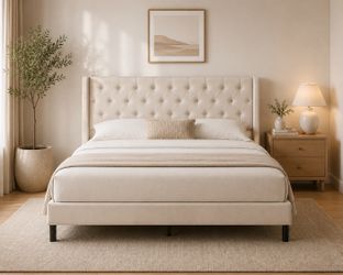 🛏️ Brand New Full Size Upholstered Bed Frame