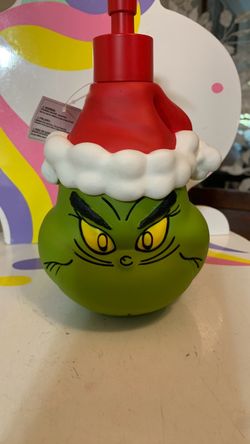BATH DECOR THE GRINCH LOTION PUMP 8” 2 Available 12.00 each Pick the one you want