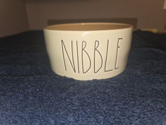 Brand New Rae Dunn Gray Nibble Pet Bowl