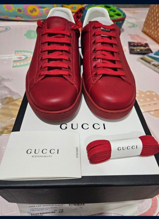 Gucci Ace Red Sneakers