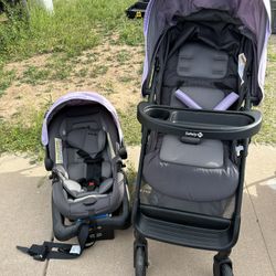Safety 1st Stroller And Baby Seat Pair