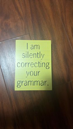 Grammar Wall Decor