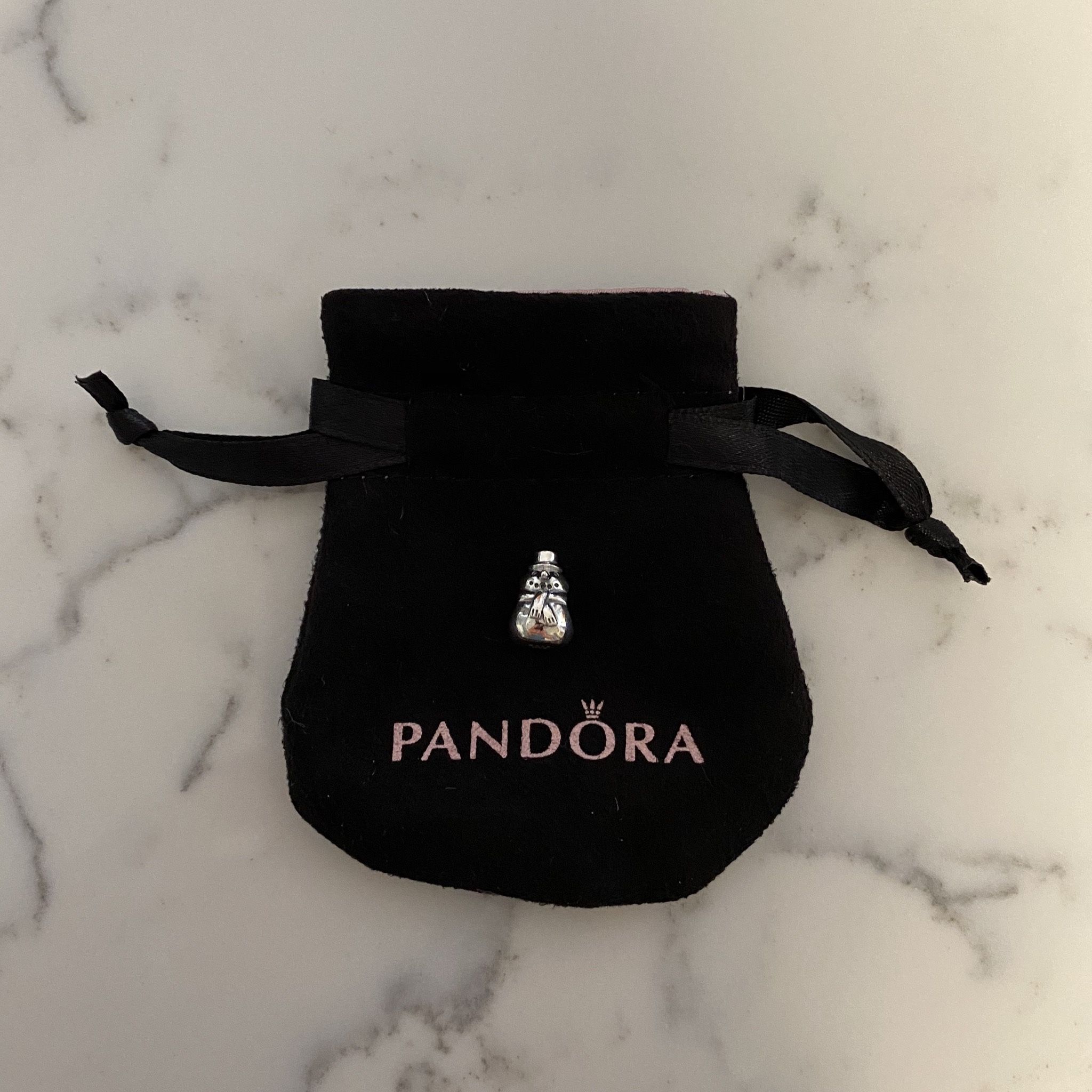 New Pandora Snowman Winter Holiday Retired Charm Silver 790374