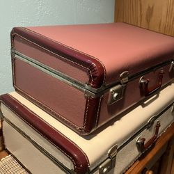 Pair of Vintage Painted Suitcases - 2/$50 or see individual prices