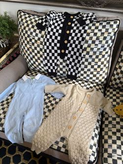 Three Sweater Onsies 6-12 Months
