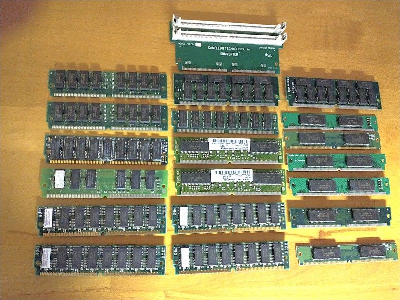 Computer memory, SIMM and DIMM