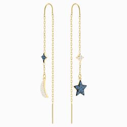 Swarovski Symbolic Moon & Star Earrings ~ Brand New