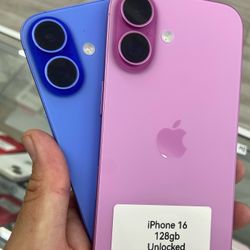 Pink iPhone 16 Unlocked. Cash Or $50 Down W Approval 