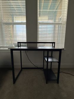 Desk with multiple outlets