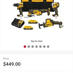 DeWalt 20 V atomic 4 Tools