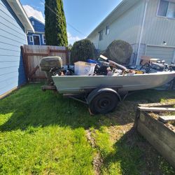 15' Aluminum Boat - (Trade For Small Block Ford Engine)