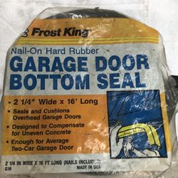 Frost king garage door bottom seal nail on hard rubber