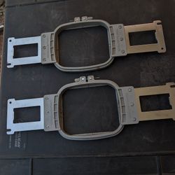 2 Embroidery Hoops 100×100mm 3.9"×3.9"