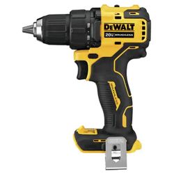 New  Atomic DEWALT 20-Volt MAX Cordless Brushless Compact 1/2 in. Drill/Driver (Tool-Only)
