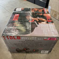 LifeSmart 55-Lb. Adjustable Dumbbells, Set of 2 