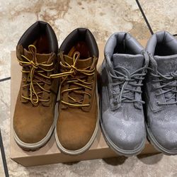Kids Timberland’s Size 13  (EACH) Grey ones ❌Sold❌