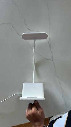 White LED Desk Lamp with Flexible Neck