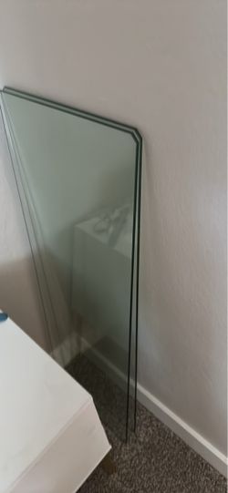 IKEA Milsbo glass shelves