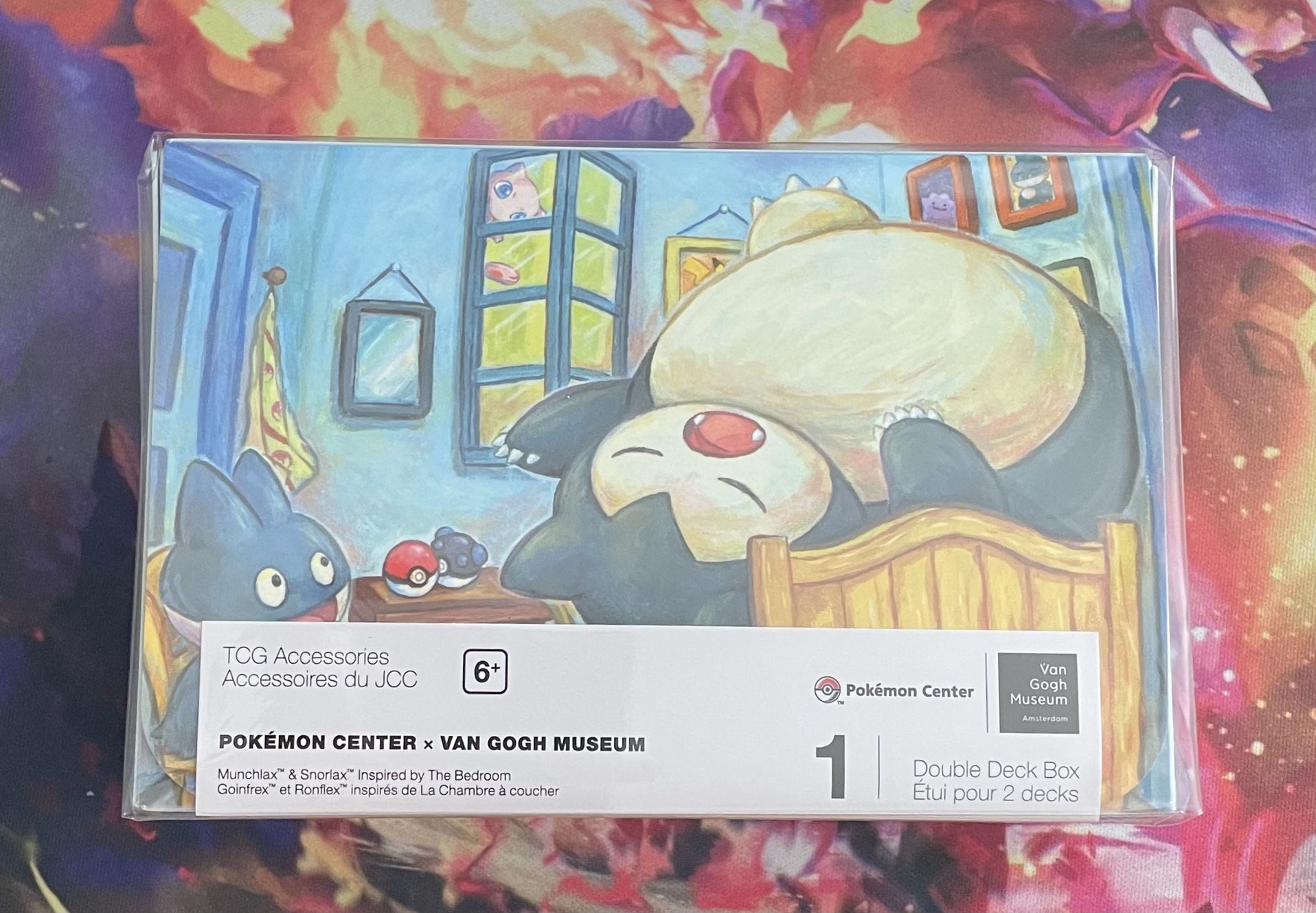 Pokemon Center × Van Gogh Museum Munchlax Snorlax Double Deck Box