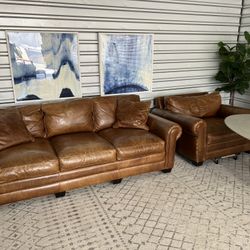 Genuine Leather Couch Set