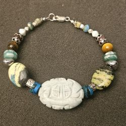 Artisan Amazonite/ Mixed Gems Bracelet 
