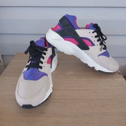 Nike Womens Air Huarache Lace Up Low Top Sneakers Shoes Size 7Y