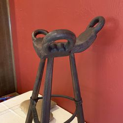 Vintage Brutalist Marbella Bar Stool 1960/70's from Spain, One Only!